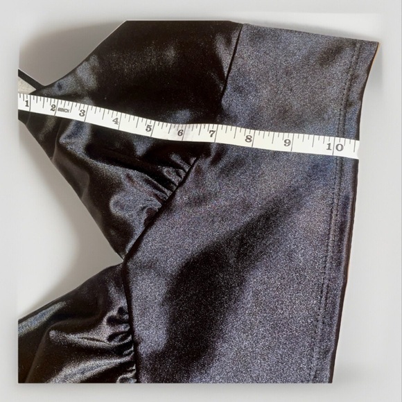 Sky & Sparrow Stretch Satin Black Cami Size Large NWOT - Picture 13 of 13